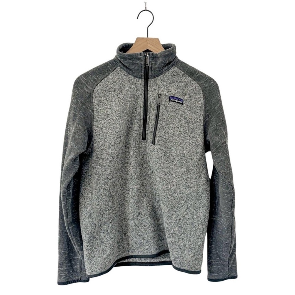 Patagonia Better Sweater 1/4 Zip Nickel Forge Grey Size meidum